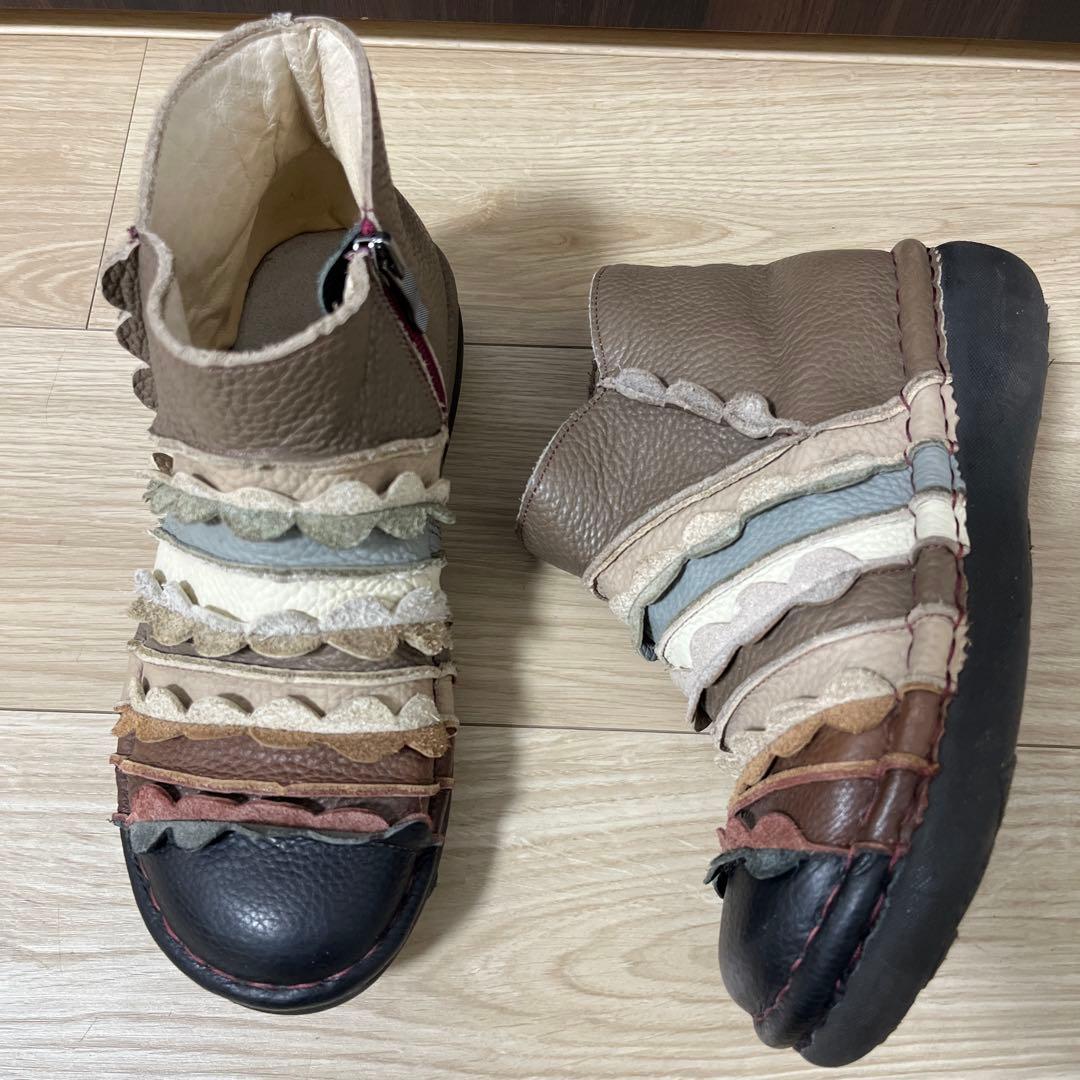 美品部類！estacion エスタシオン MSE95 本革 24cm前後