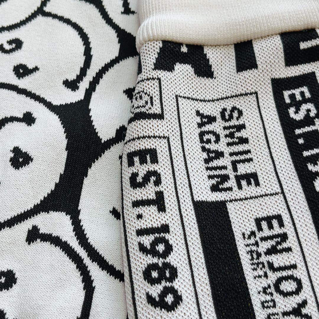 パーリーゲイツ　ニュースペーパー柄　スマイル　セットアップ スカート　バイザー