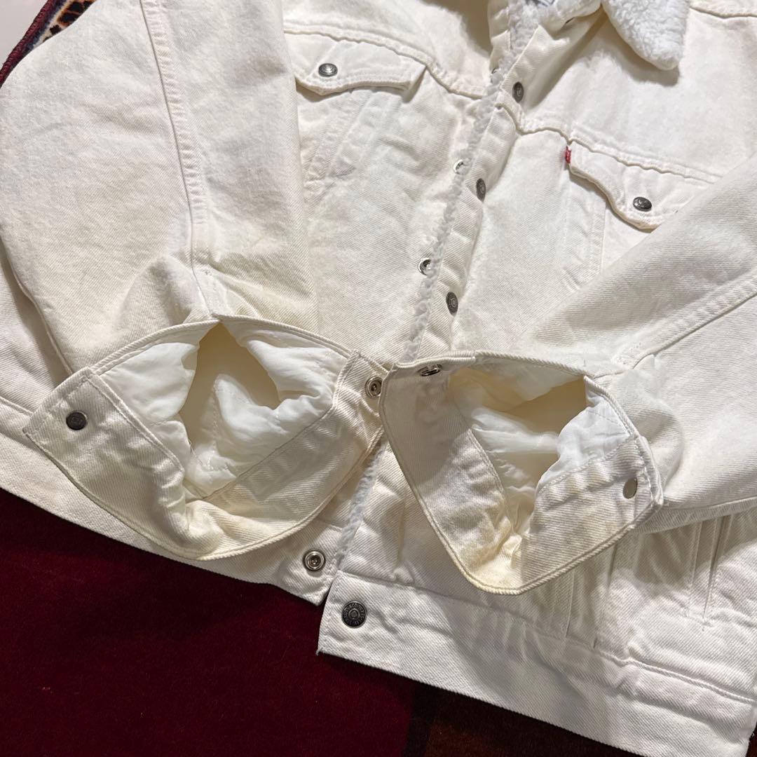 Levi's 70609-0251 シェルパ 白 デニムボアジャケット L