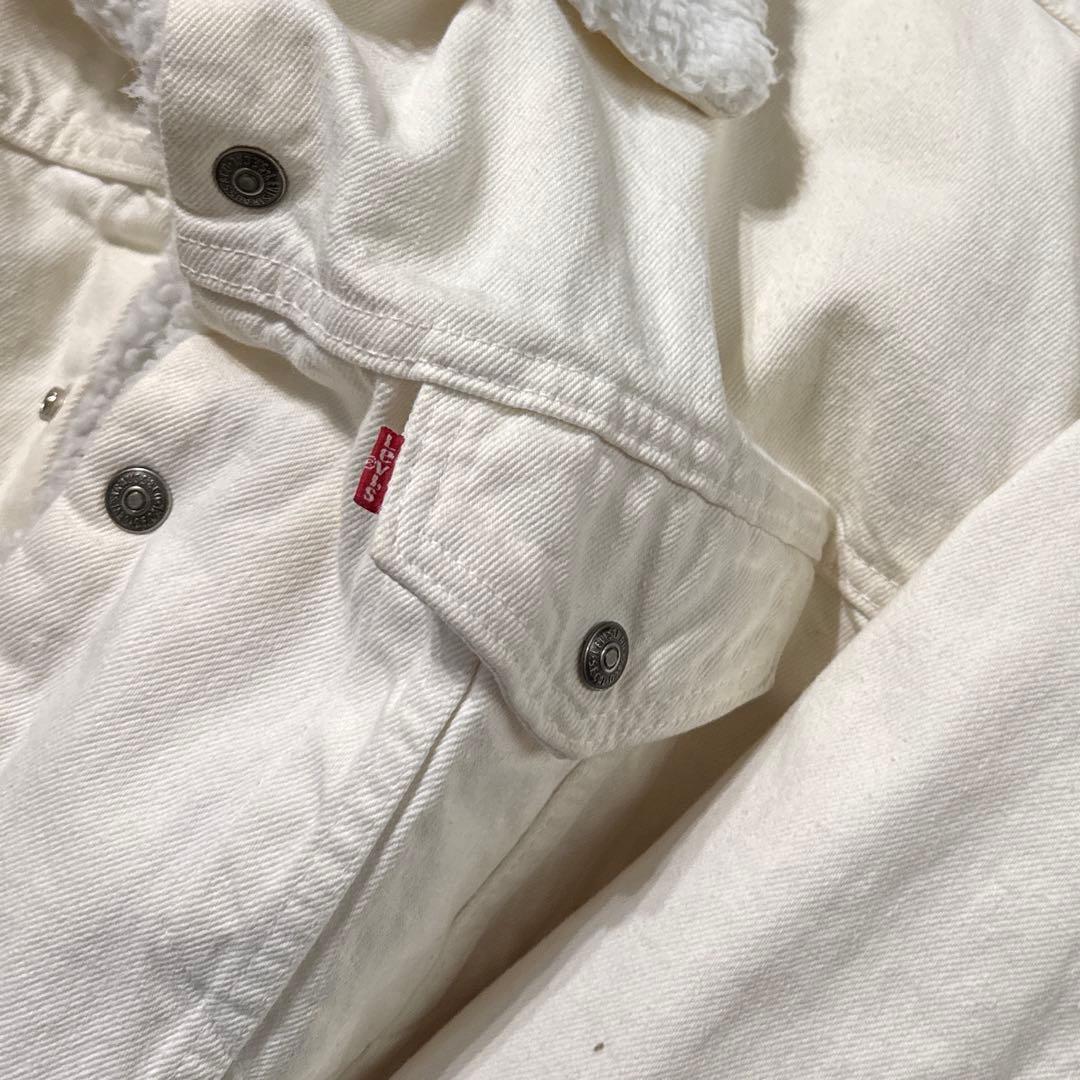 Levi's 70609-0251 シェルパ 白 デニムボアジャケット L