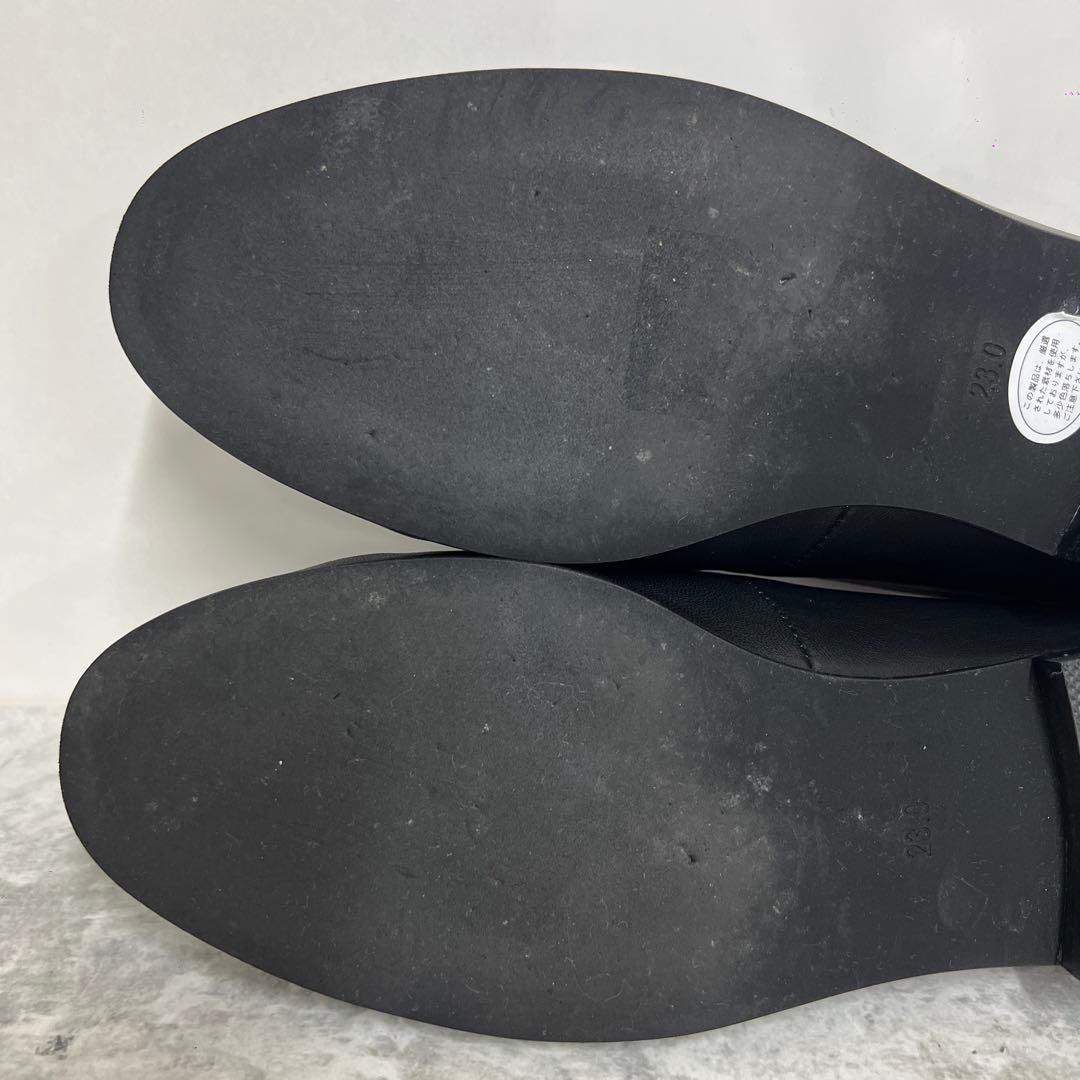 美品　SLOBE IENA スローブイエナ　黒レザー ローファー　23cm