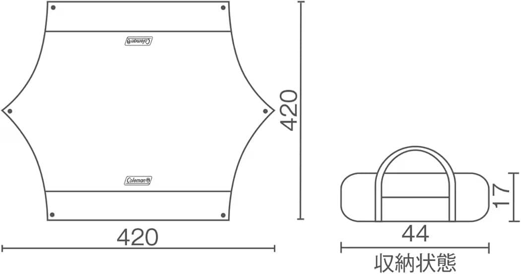 コールマン タープ ヘキサライト+ (DARKROOM)
