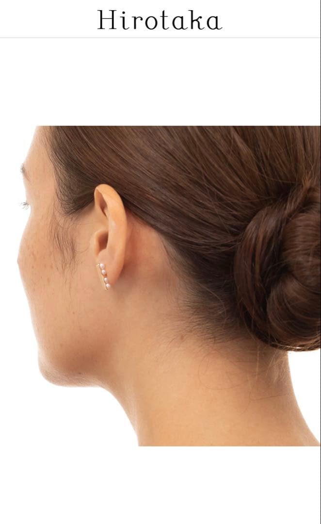 訳あり Hirotaka BELUGA アコヤパール ピアス