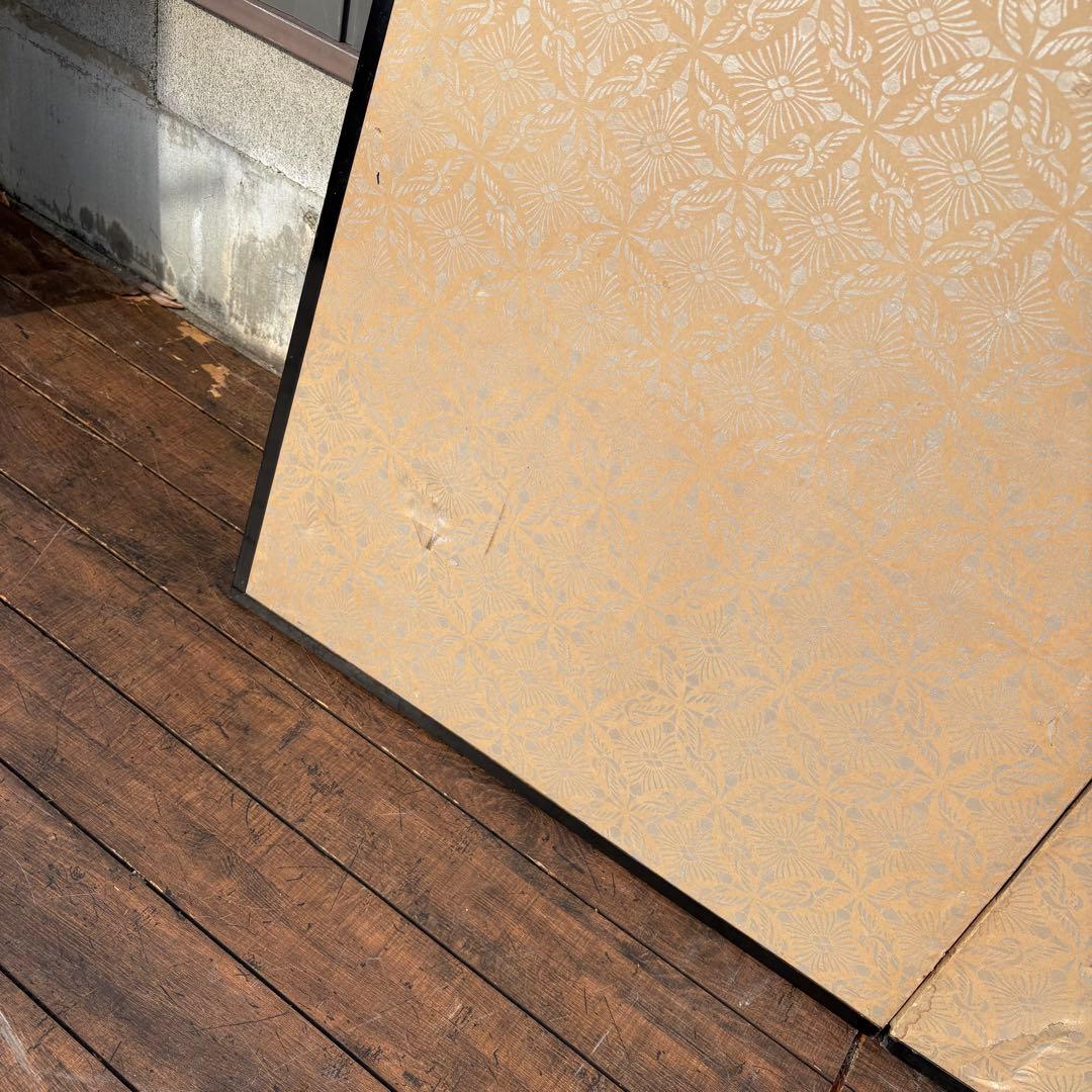 昭和レトロ 日本画 美人画 二曲屏風 白洋 落款あり 衝立 日本画家 白洋 印