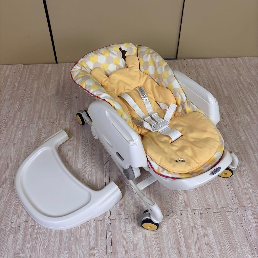 極上クリーニング済　☆美品☆　コンビ　ハイローベッド＆チェア　くまのプーさん