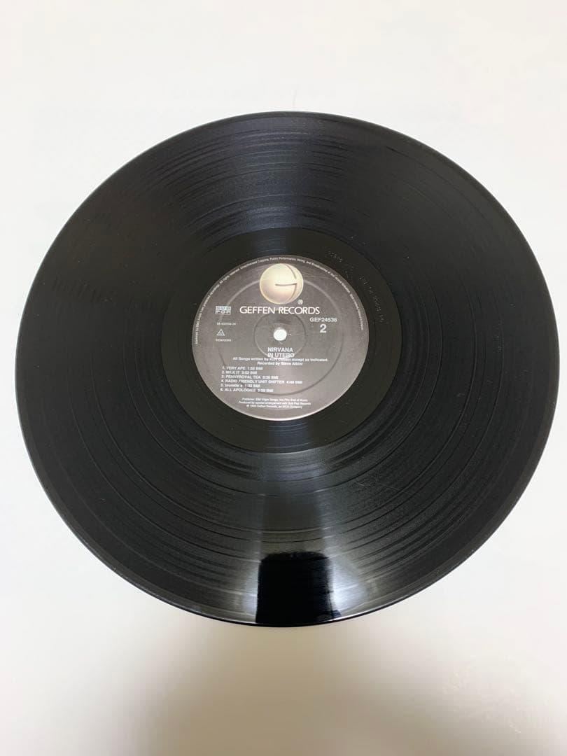 1993年　Nirvana In Utero レコード