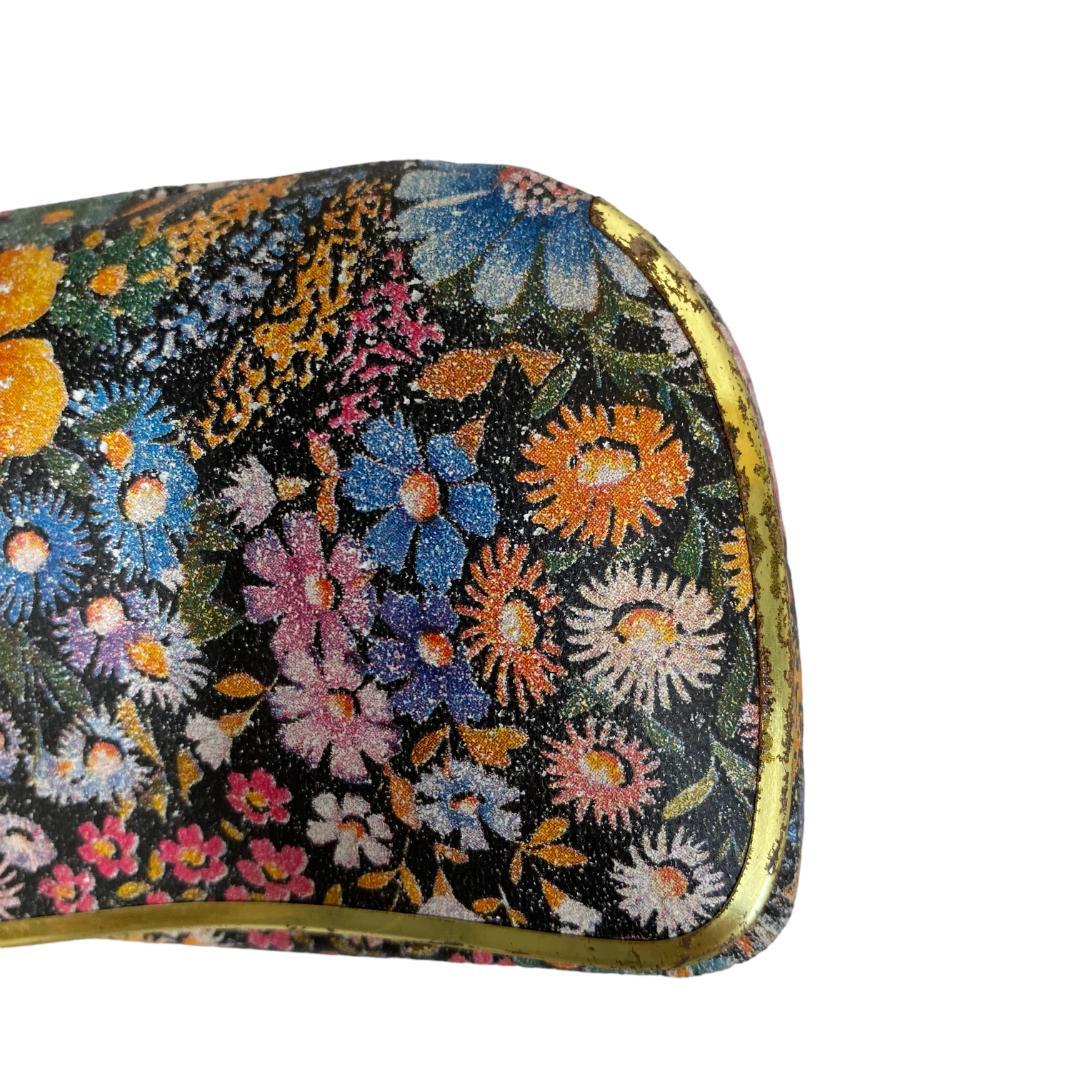 yn6 希少 ラインホルトキューン 花柄 メガネケース チタン 老眼鏡入り