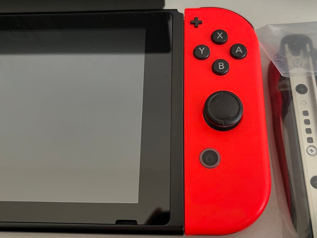 Nintendo Switch 青/赤 本体　箱あり美品 充電器、専用ケース付