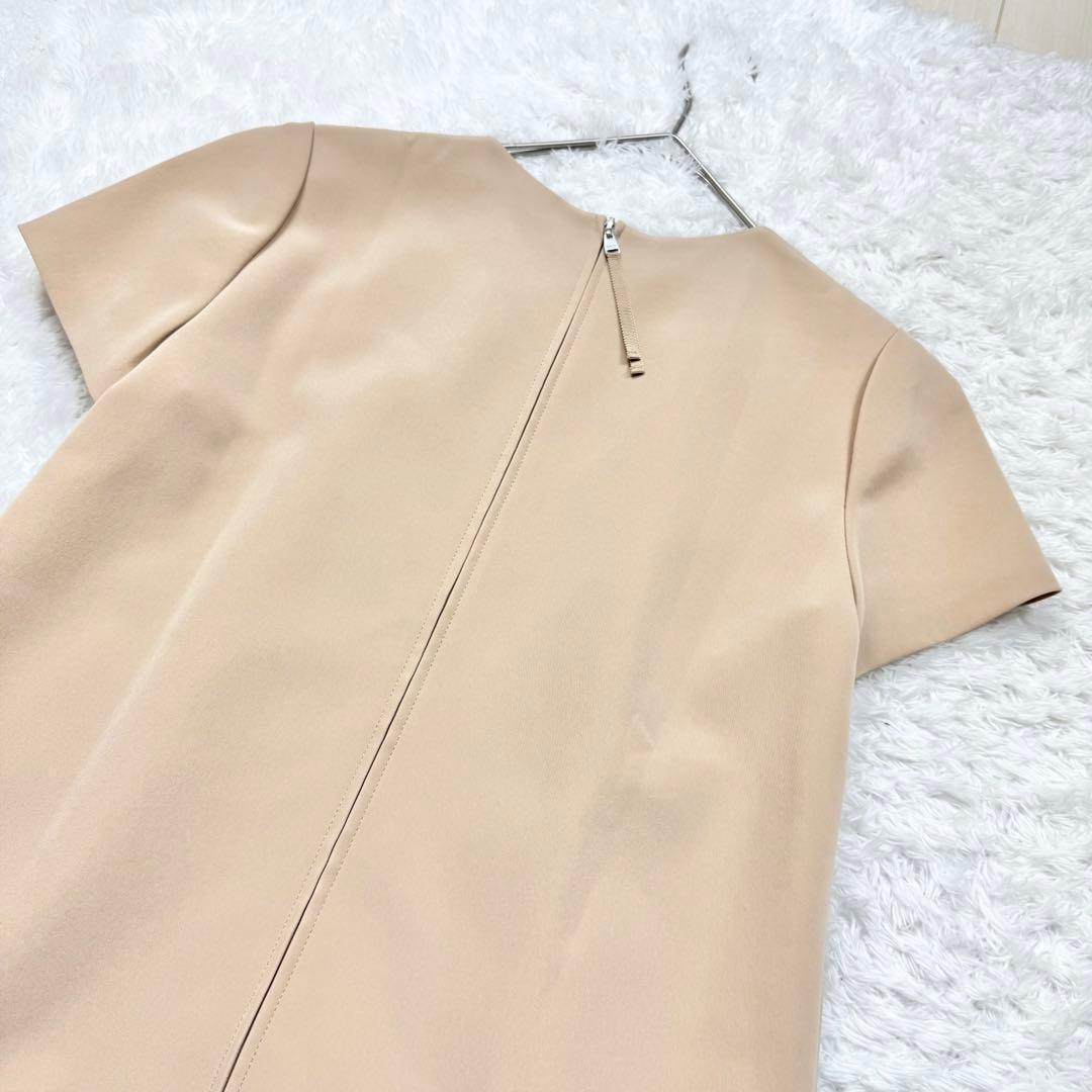 美品✨ フォクシー マットストレッチグログラン ローウエスト ワンピース 38