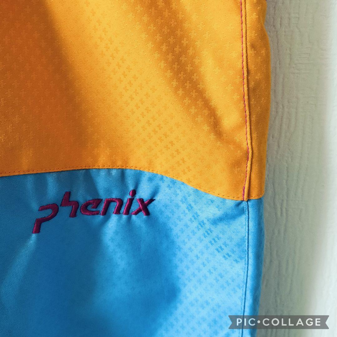 極美品♡Phenix スキーウェア 160 150女の子 花柄 結晶 白×水色