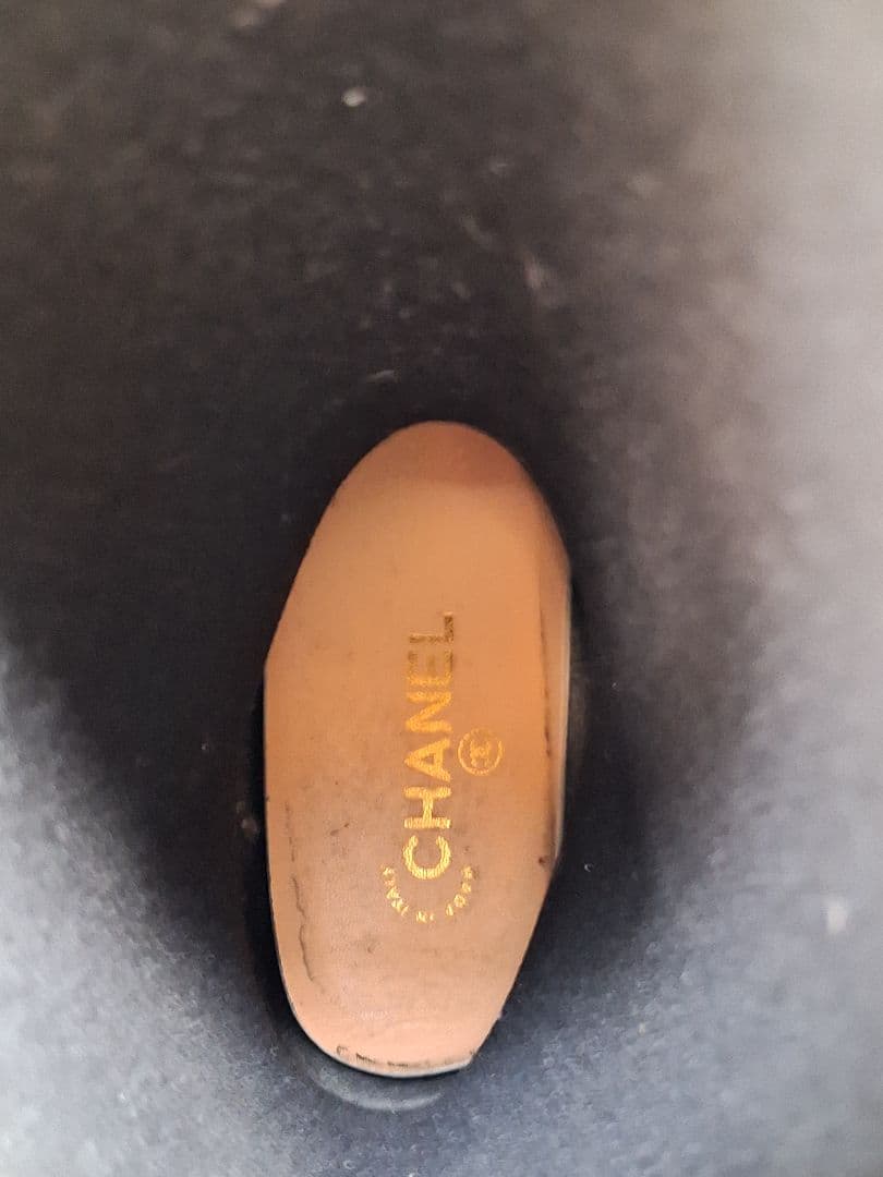 シャネル カメリア レインブーツ 39 CHANEL