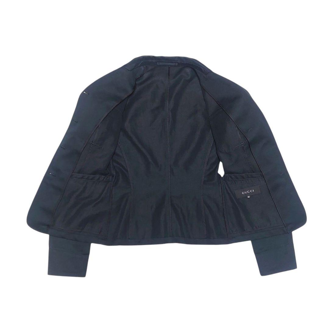 GUCCI リネン混 レディース デニムジャケット