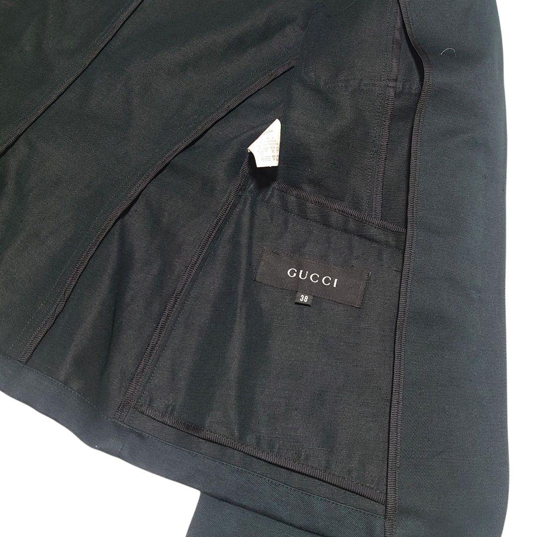 GUCCI リネン混 レディース デニムジャケット