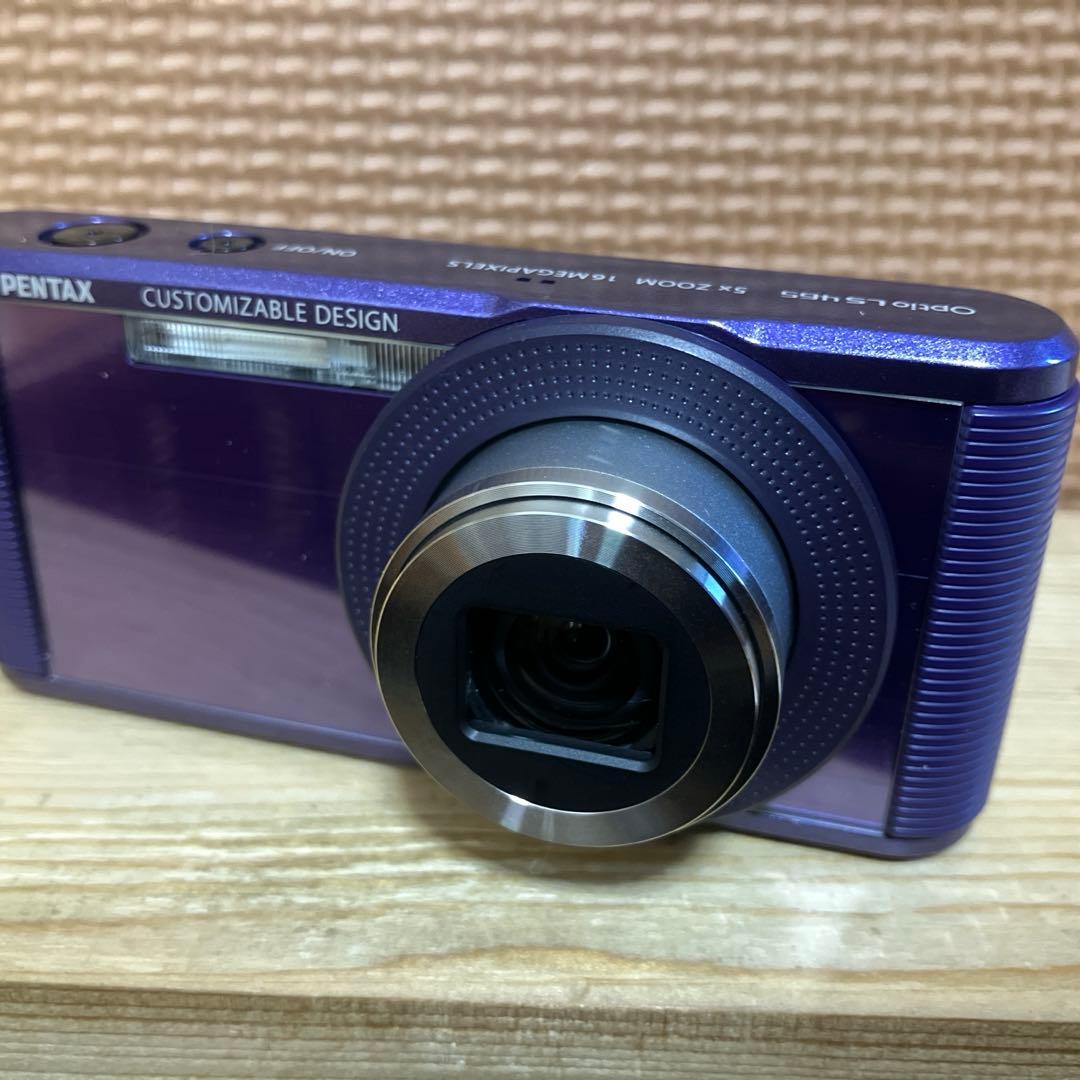 PENTAX Optio LS465 アメジストパープル　バッテリー充電器付き