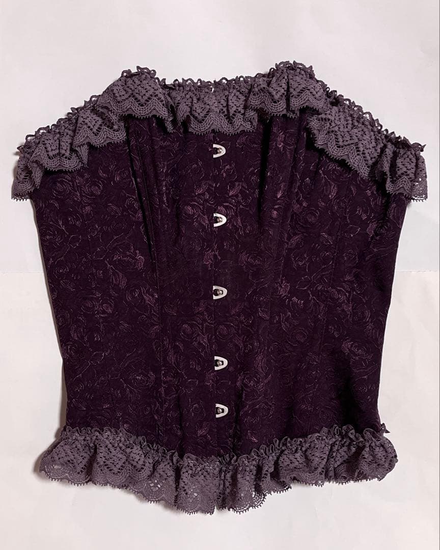 エクサントリーク　EXENTRIQUE コルセット　深紫　ダークパープル　M/L