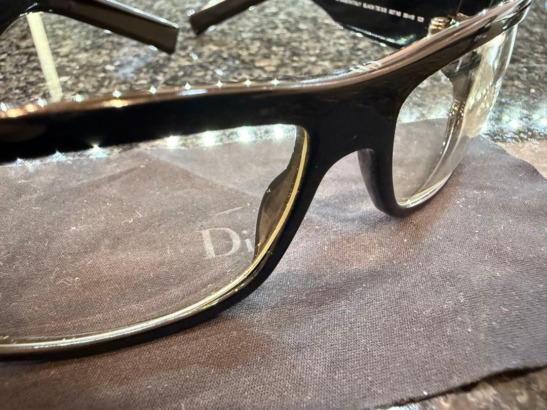 DIOR ディオール　伊達メガネ　黒縁メガネ