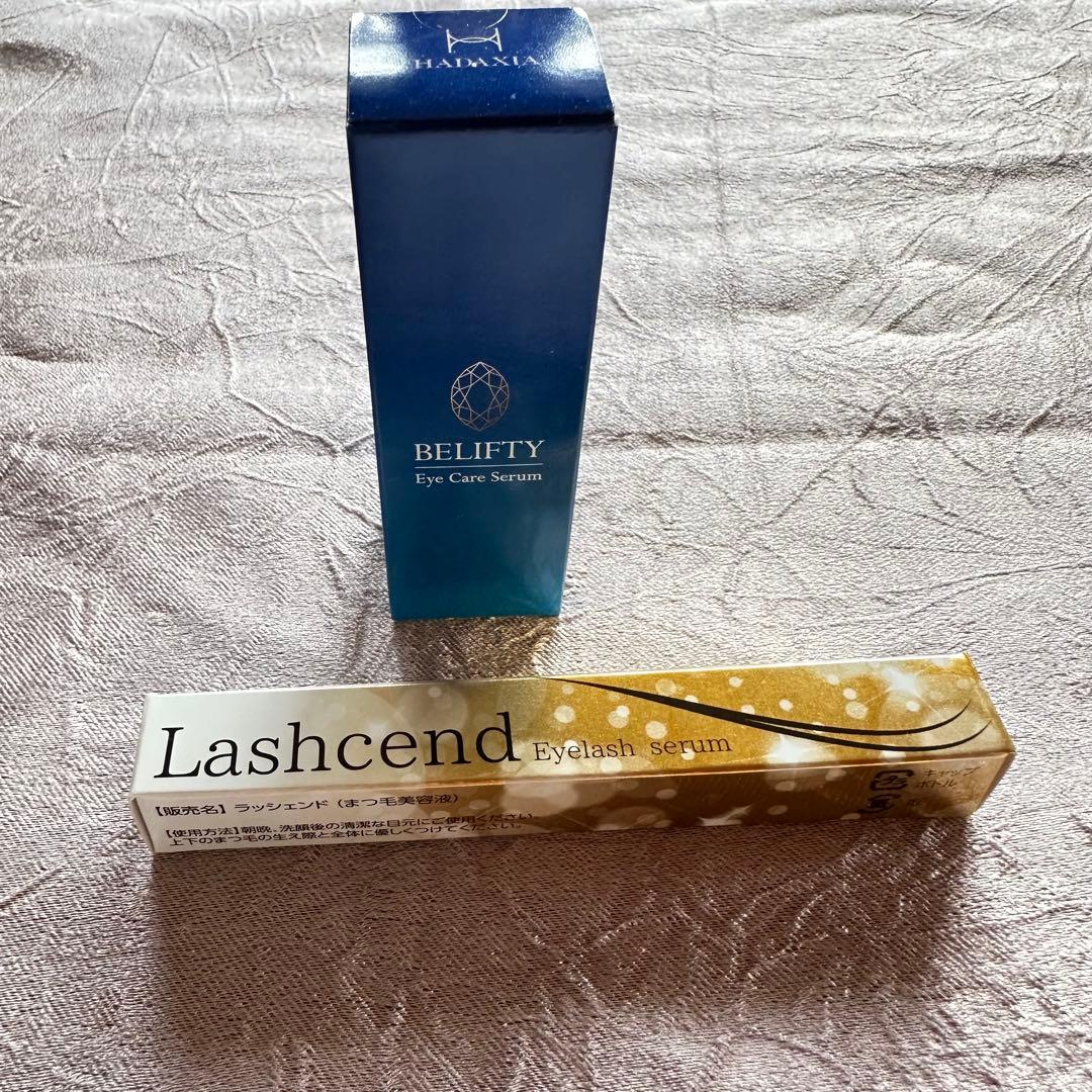 Lashcend まつ毛美 & BELIFTY目元容液 2点セット 定期購入品