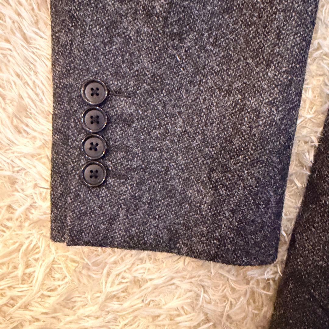 極美品 マッキントッシュロンドン 英国製生地 ツイードジャケット グレー 36
