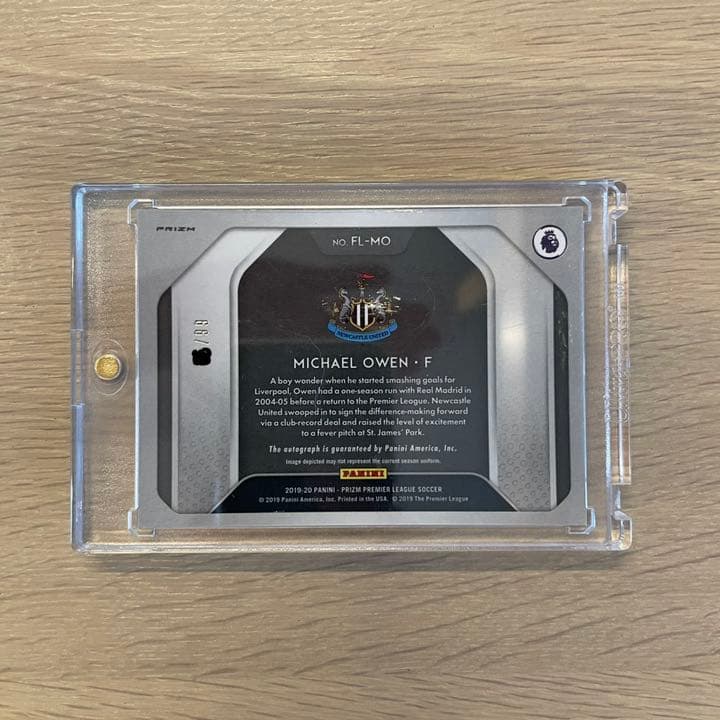 99枚限定　michael owen マイケル オーウェン　直筆サインカード