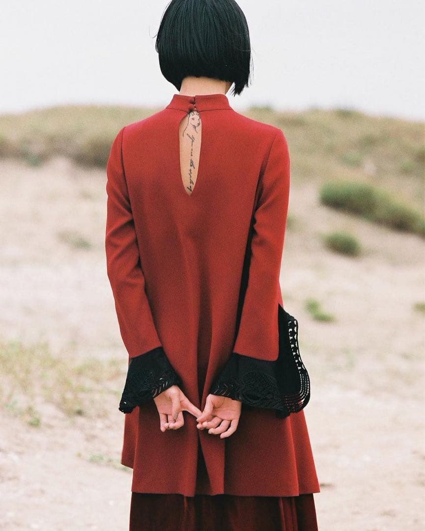 Mame Kurogouchi レース カフス ワンピース マメ