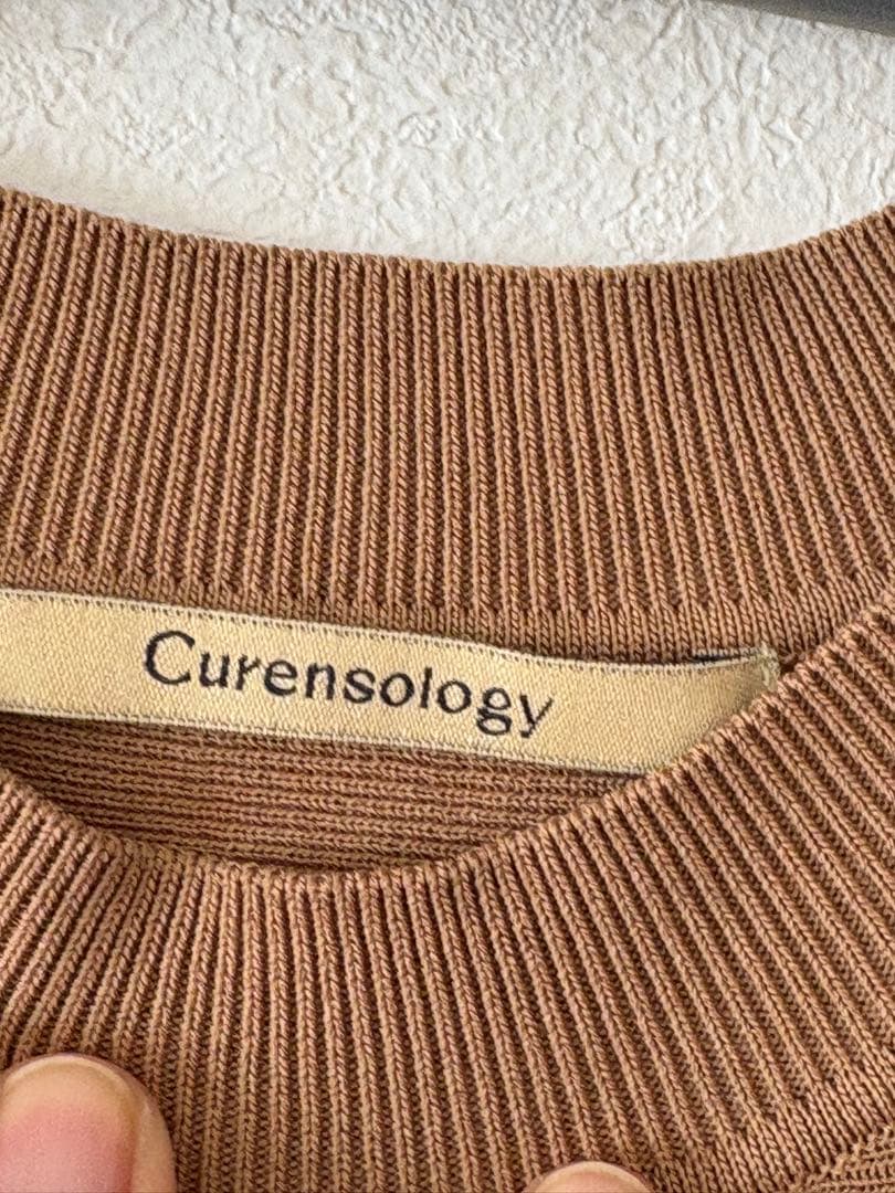 ✨極美品✨Curensology テンセルポリエステルギャザープルオーバー