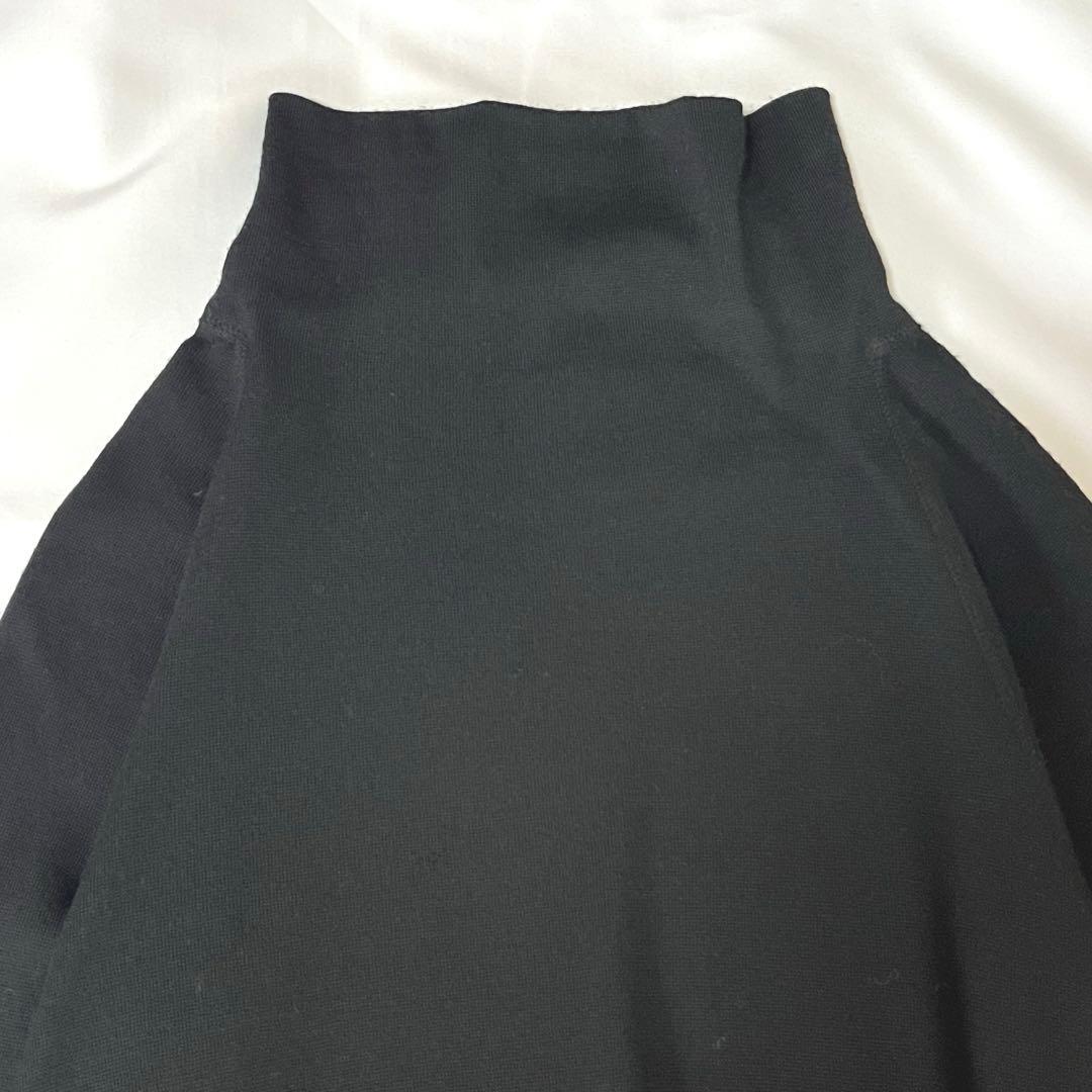 ヨーガンレール モックネック ウール チュニックワンピース 黒