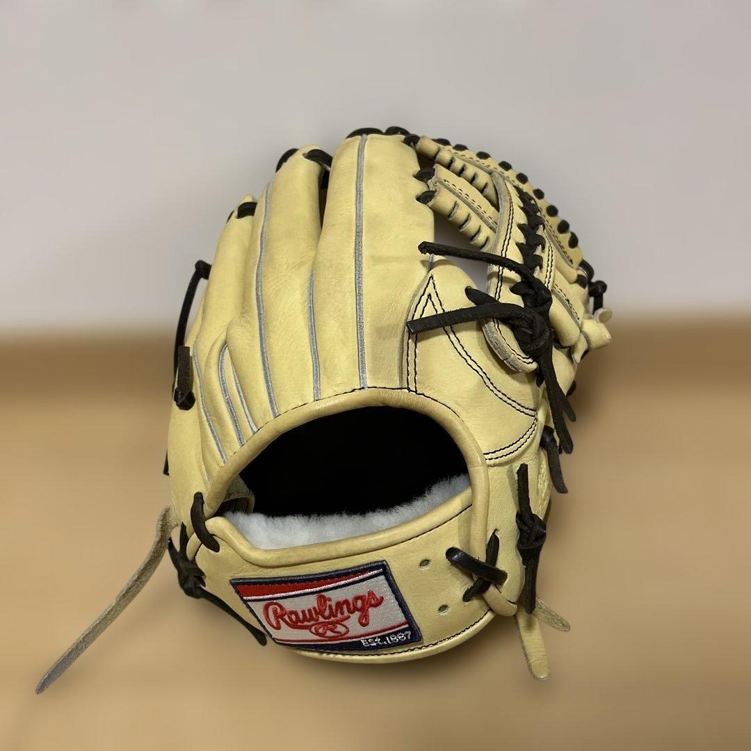 【Rawlings】 軟式グラブ 内野用 大人 キャメル 美品☆