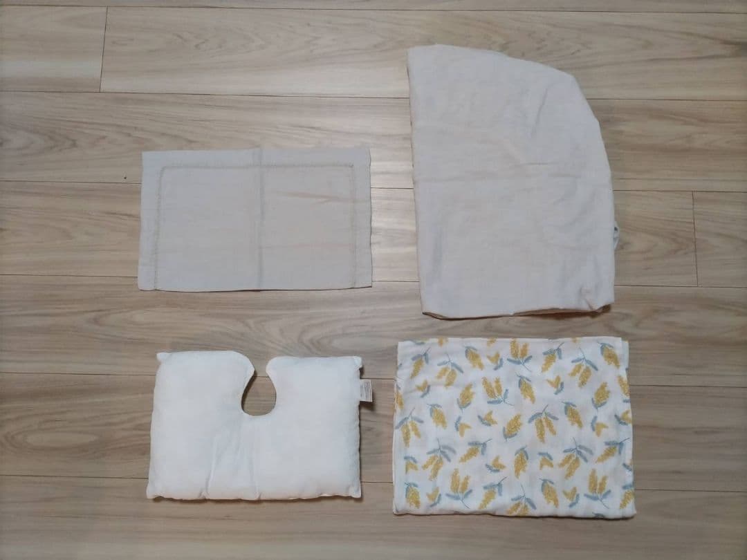 ヤマサキ　ベビーベット（ツーオープン）他ベッドガード＆ベビー布団セット（ミニ）