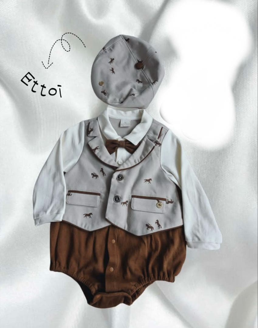 ETTOI おしゃれな　ロンパース