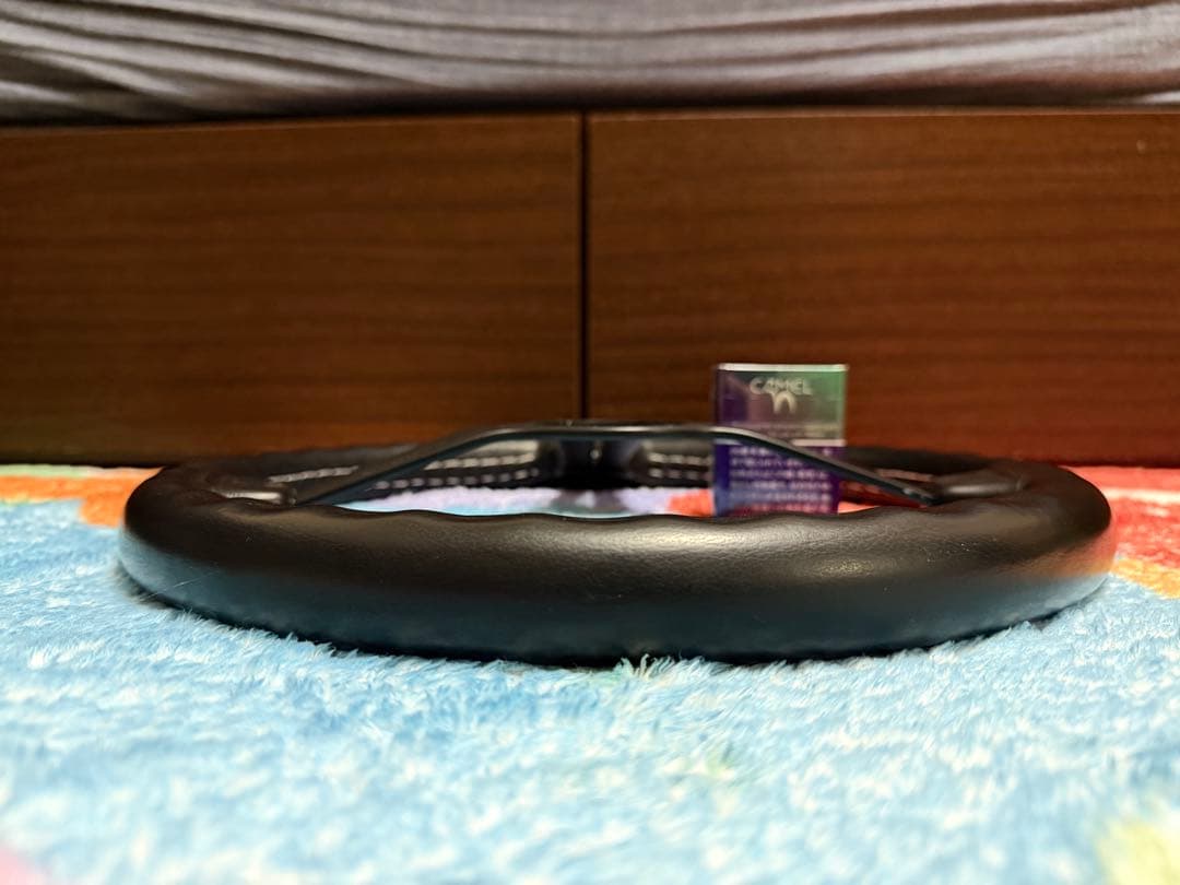 ブラック 3スポーク ステアリングホイール