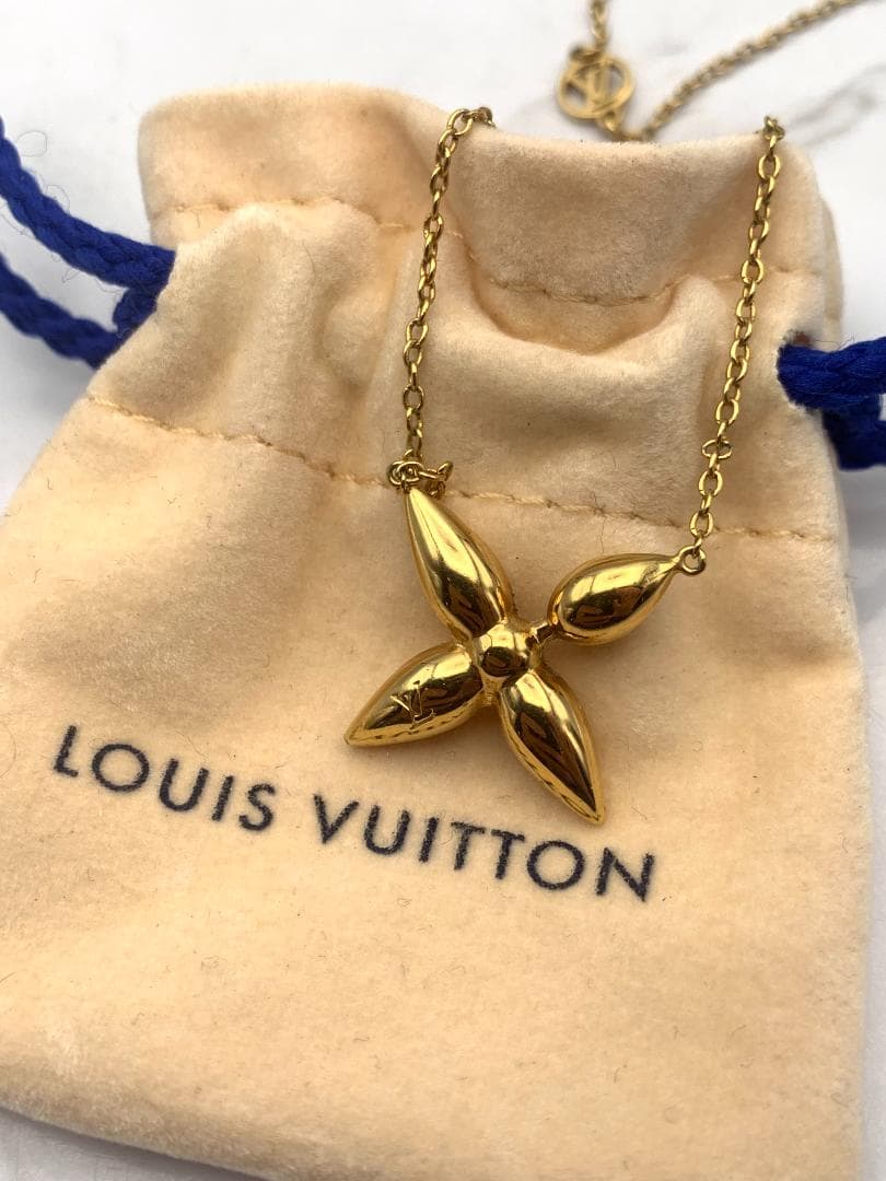 【訳あり】ルイヴィトン コリエ ルイゼット M00365 ネックレス