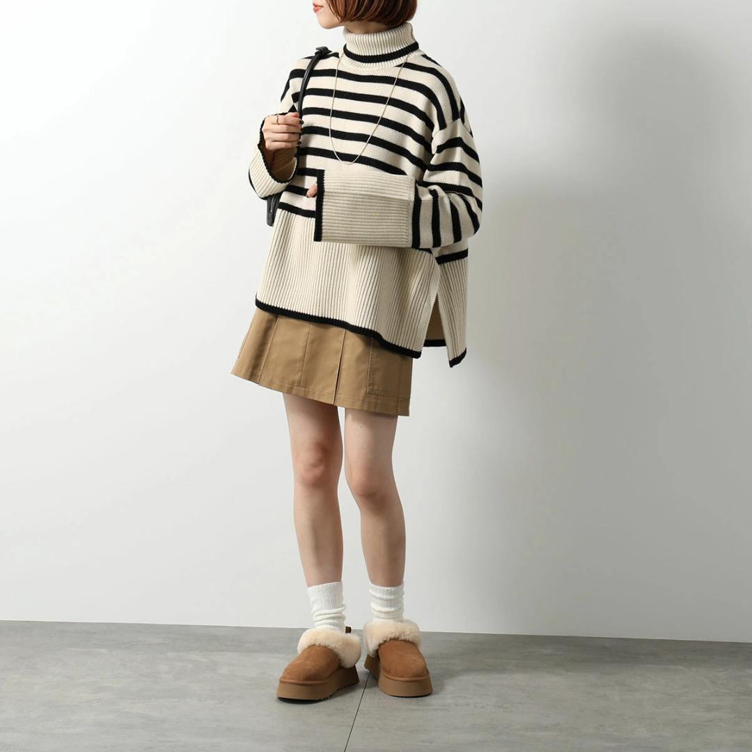 新品 UGG ブラウン ムートンブーツ 厚底