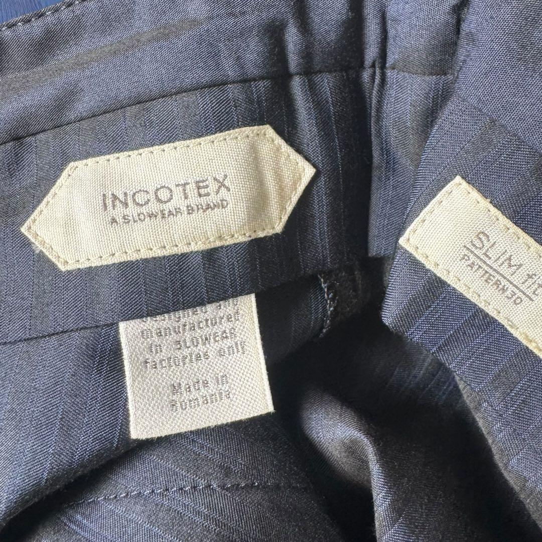美品✨インコテックス スラックス 46 SUPER100’s ウール イタリア製