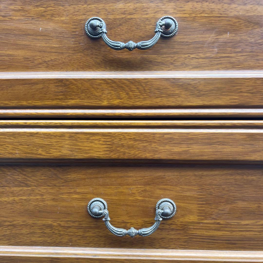 アンティーク調 木製チェスト 5段引き出し 収納家具 アメリカ 英国クラシック