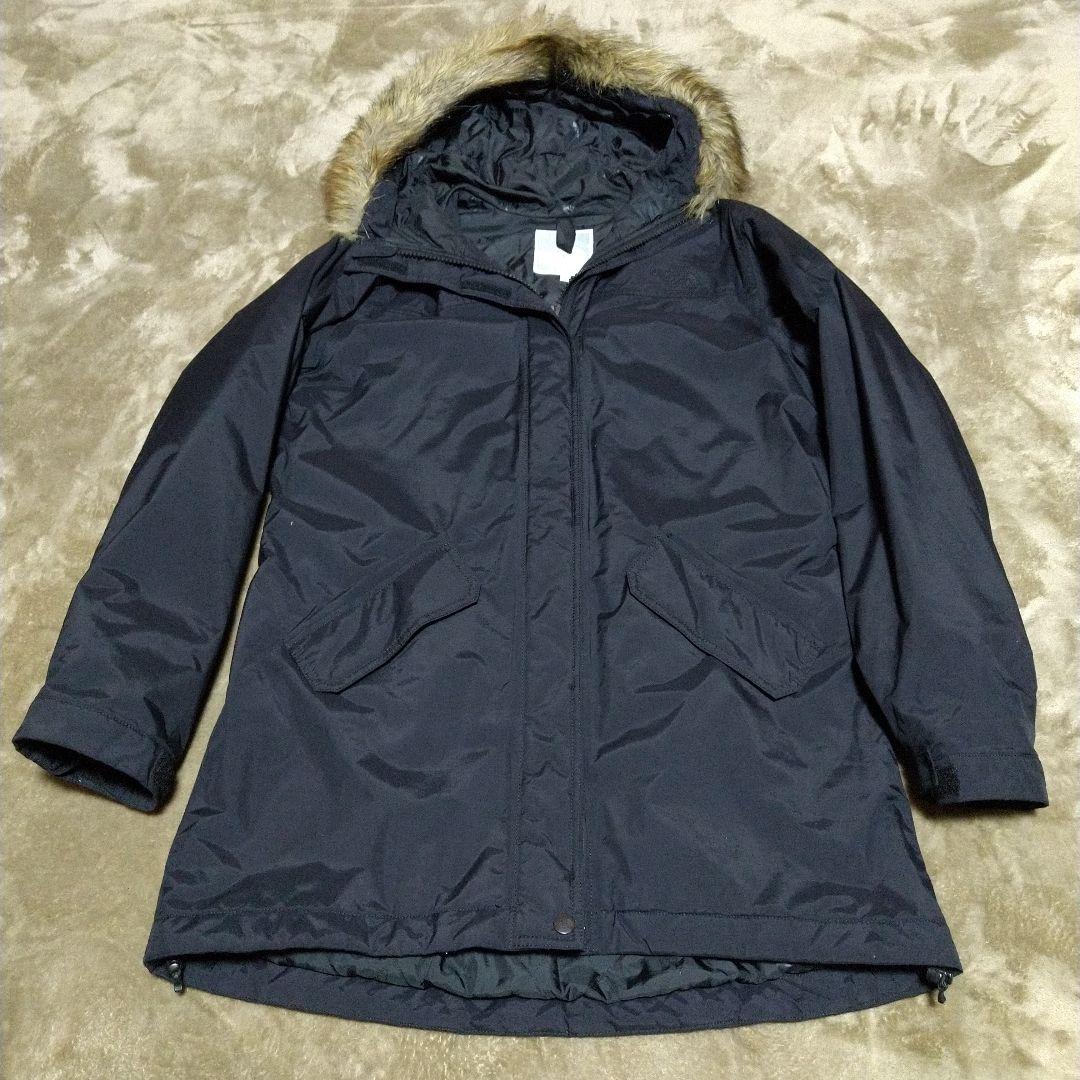 美品 ノースフェイス 中綿 ダウン モッズコート レディース Lサイズ