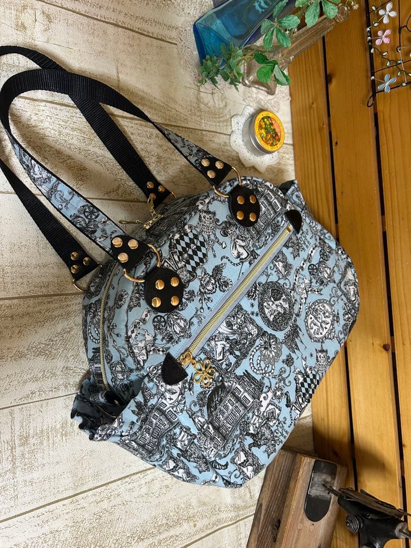 love♡kokka. 長靴を履いた猫　超レア生地　サイドpボストンバッグ