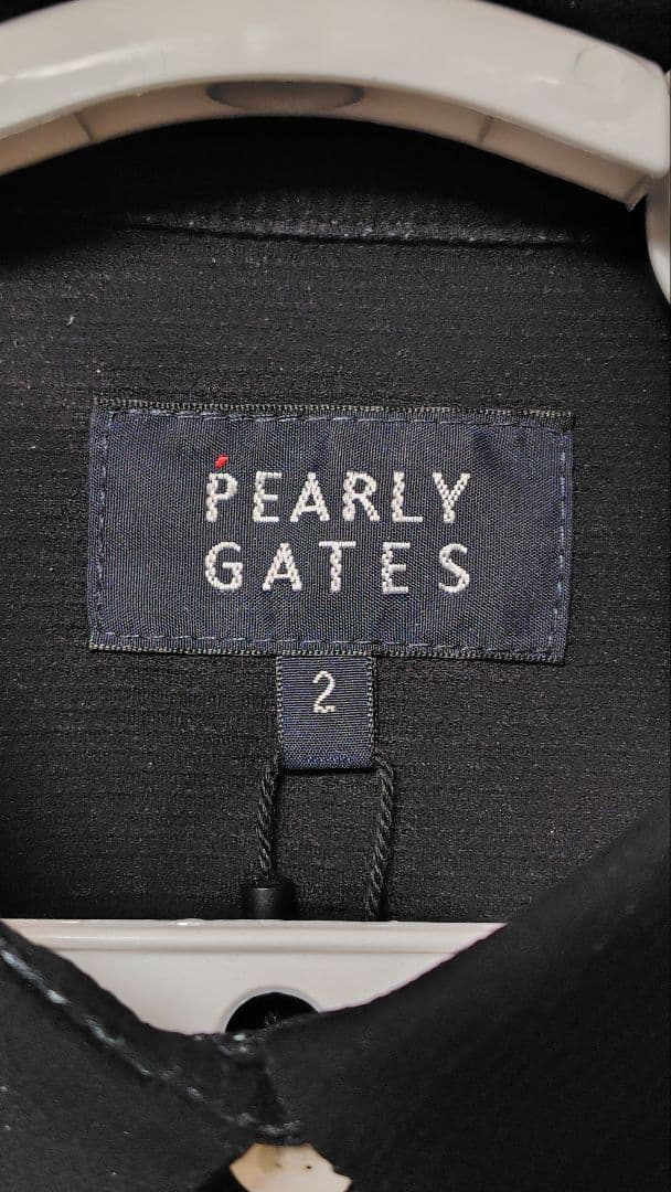 パーリーゲイツ　レディース水彩風 プリント 半袖ポロシャツ　サイズ2