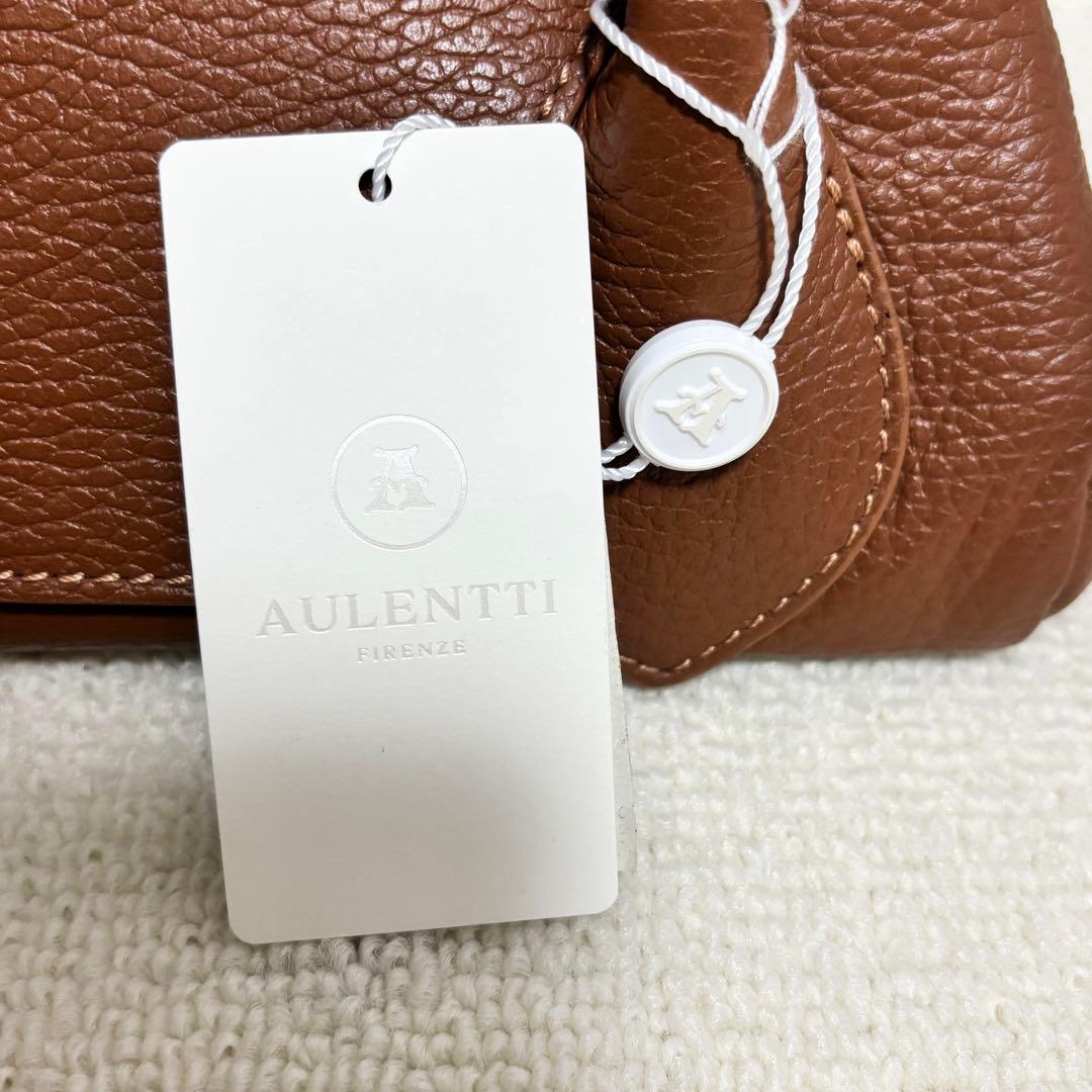 AULENTTI オウレンティ ハンドバッグ 2WAY ショルダーバッグ 茶色