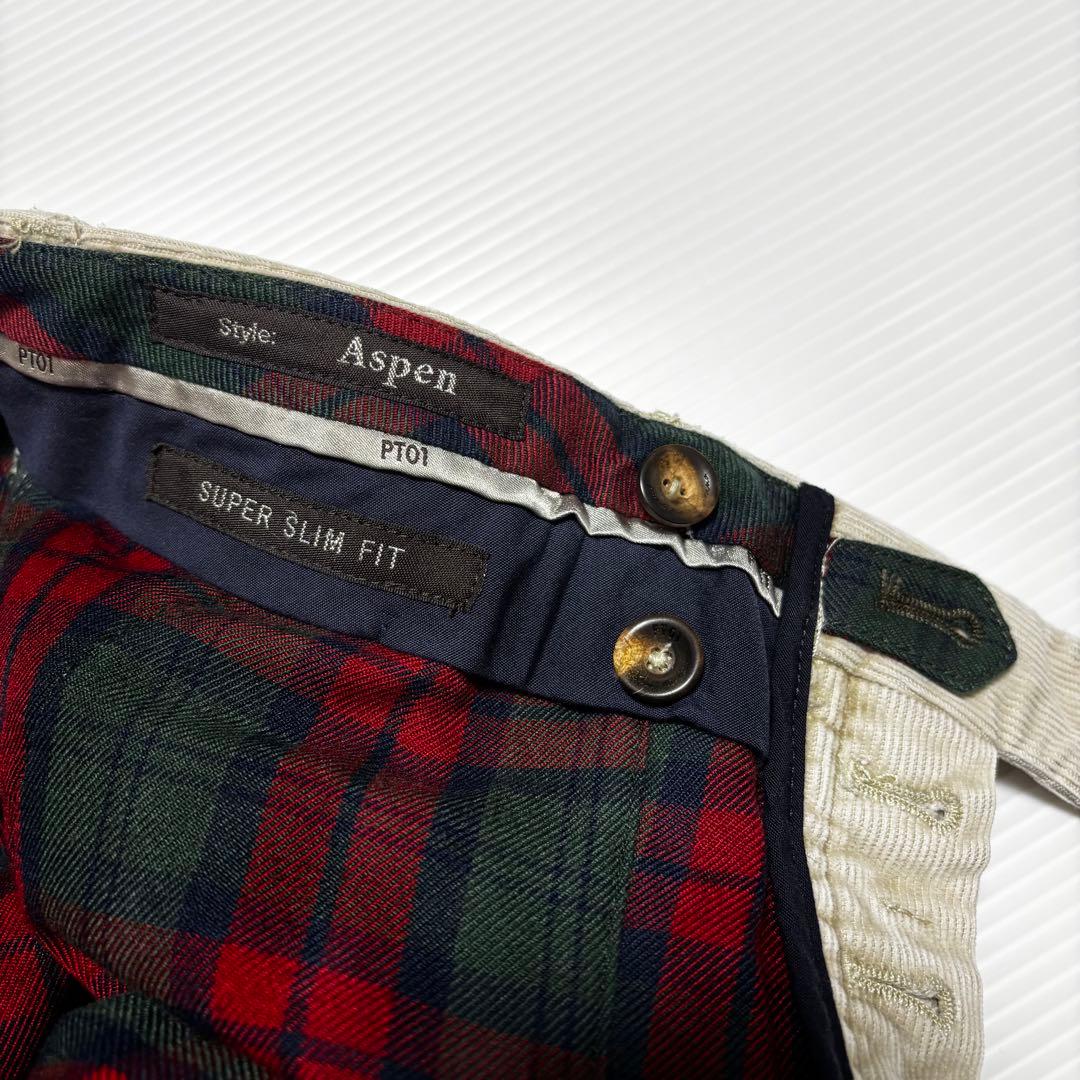 【ピーティーゼロウーノ PT01】コーデュロイ　メンズ　パンツ　Aspen