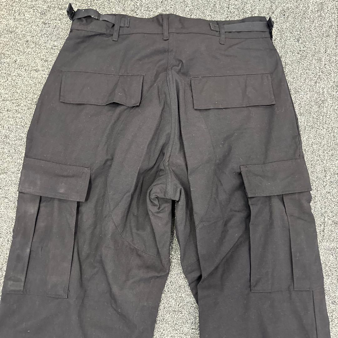 【米軍実物】97年製 BDUパンツ BLACK 357 S-S 黒リップストップ