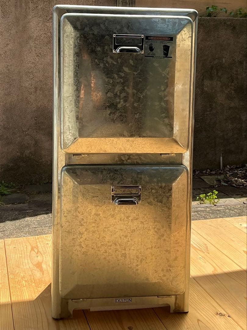 DULTON ダルトン トラッシュカン ダブルデッカー ガルバナイズ