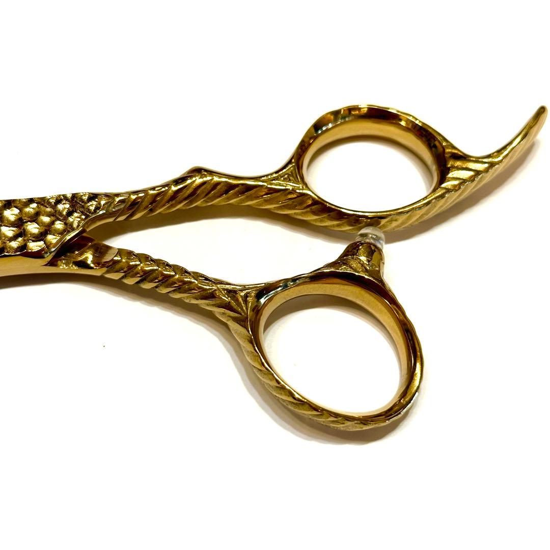 S35 6インチ セニングシザー 槌目加工 理容 美容 鋏 シザー スキバサミ