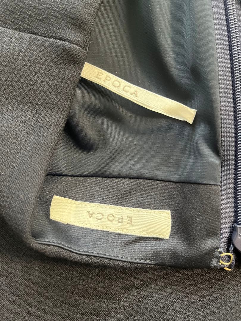 美品　EPOCA ネイビースカートスーツ　濃紺