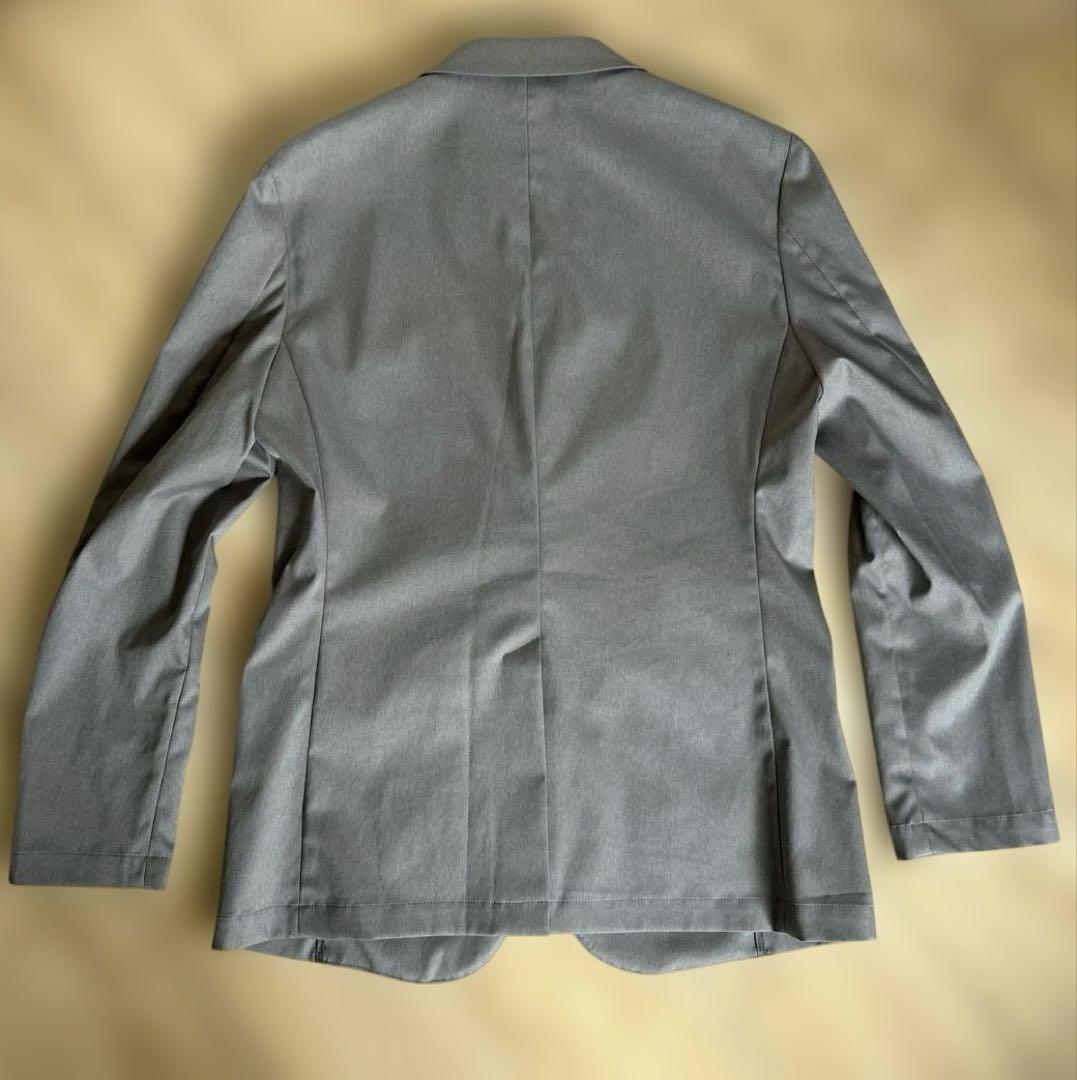 【中古品】WWS 大人のBizテーラードジャケット ビターグレー Mサイズ
