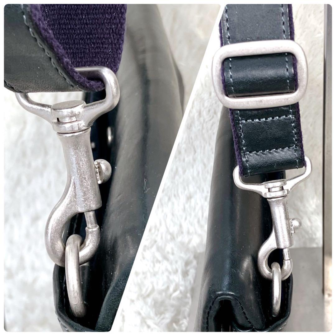 【美品】 ファイブウッズ 2wayクラッチバッグ/ショルダーバッグ プラトウ 黒