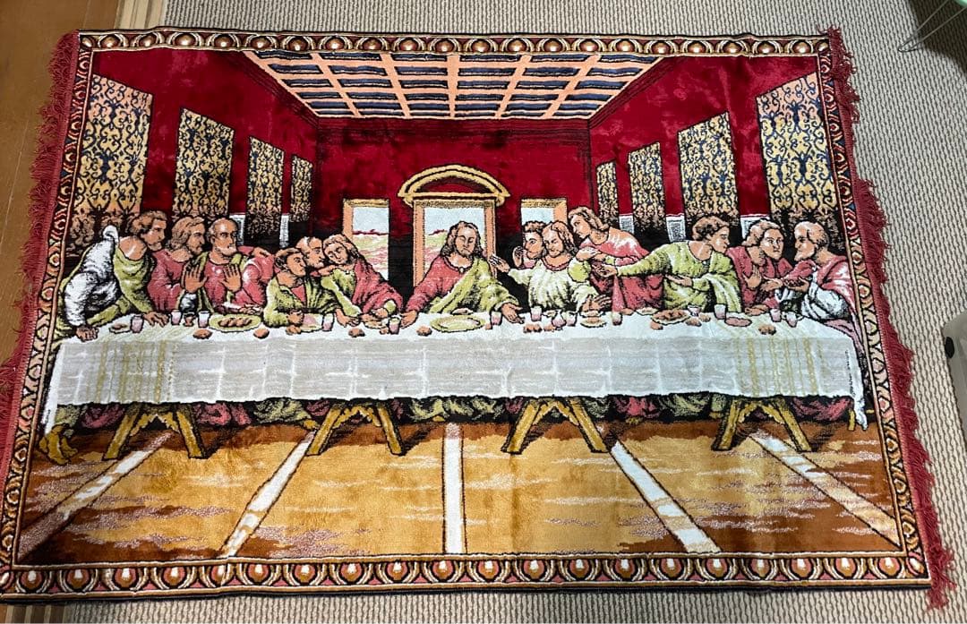 最後の晩餐 レオナルド・ダ・ヴィンチ 絨毯 ラグ インテリア イタリア