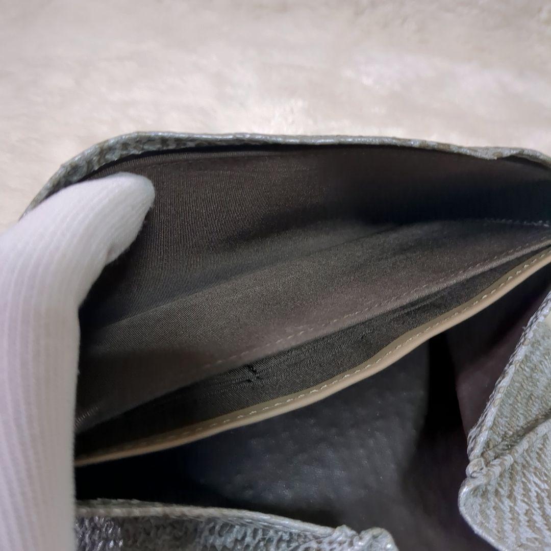 希少✨ヒロコハヤシ ダマスコ 長財布 シルバー レザー レター型