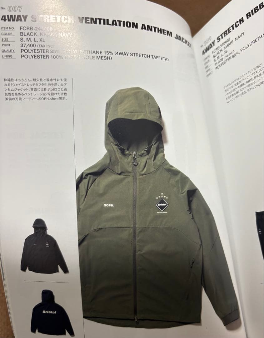 k*）様 FCRB STRETCH VENTILATION ANTHEM ジャケ