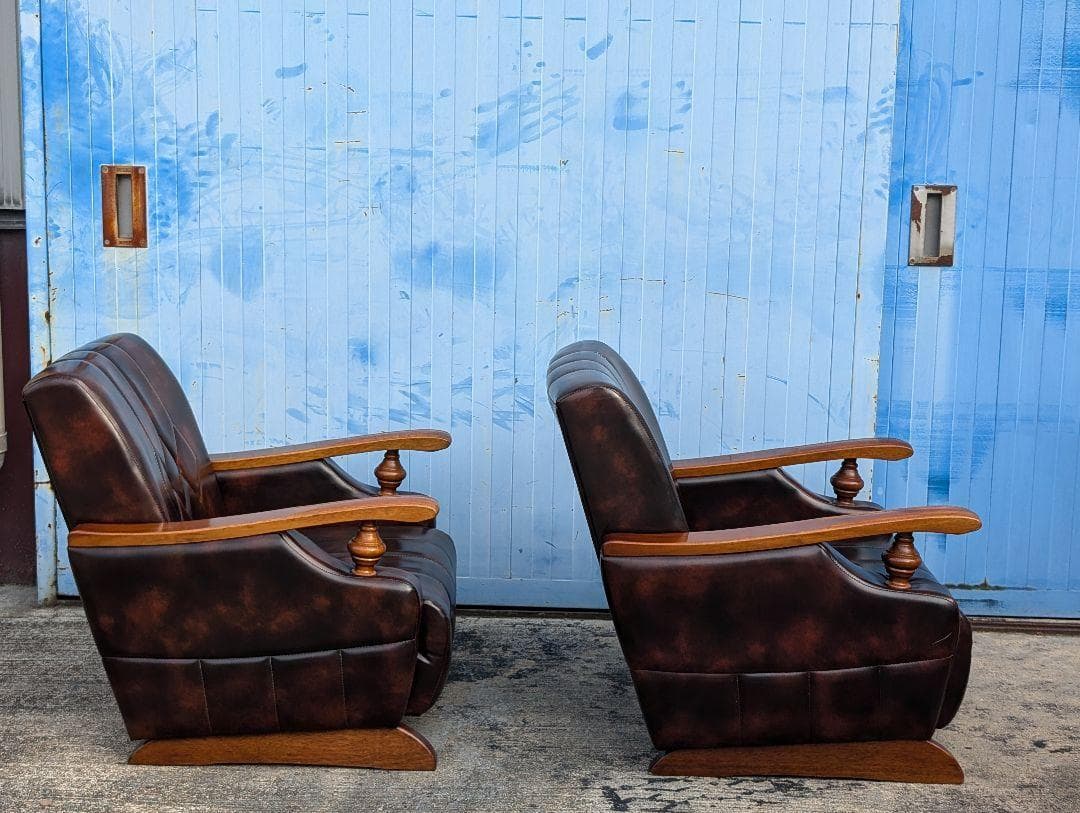 クラシック　ミッドセンチュリー　ヴィンテージ　レトロ　アームチェア　右　SZ