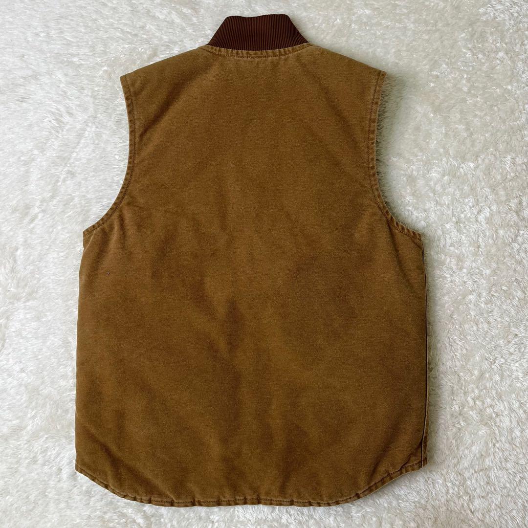 カーハートタグ付きデッドストックヴィンテージサンドストーンダックベストSメキシコ